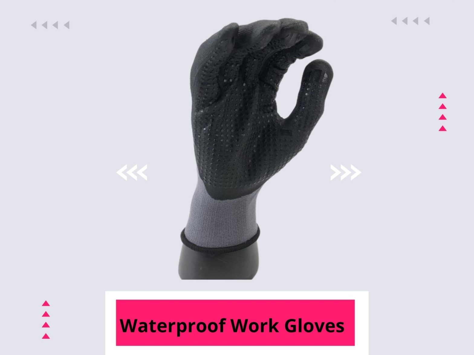 Waterproof work gloves